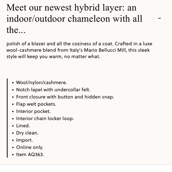 NWOT J CREW Blazer Coat Wool Cashmere Blend Italian Mario Bellucci Size Small - Picture 8 of 11